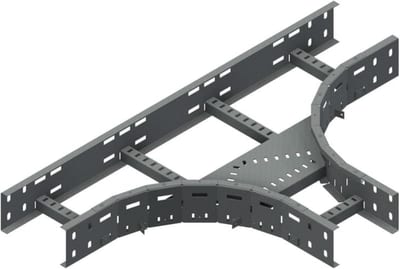 Øglænd System LOE100 Tee, 200/200 mm, R300, Hot-Dip Galvanised