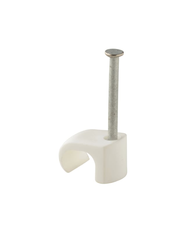 PLASTIC CLAMP nail oval C 6X9 White (1305148)