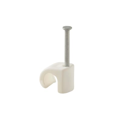 PLASTIC CLAMP nail C 7-10 White