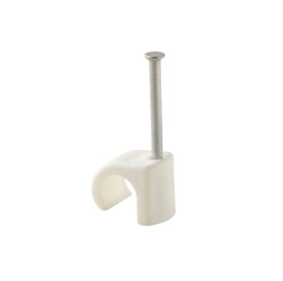 Plastic Clamp nail C 8-12 White