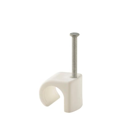 PLASTIC CLAMP nail C 10-14 White