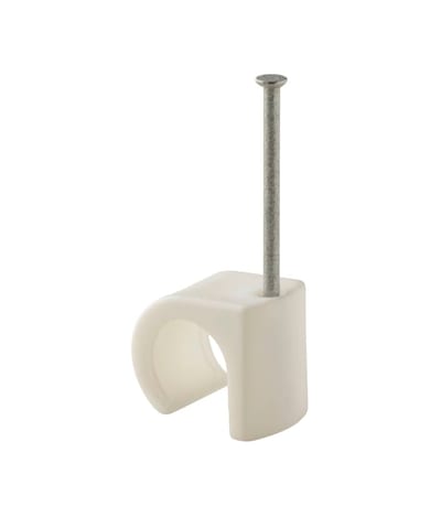 Plastic Clamp nail 45mm C14-20 White
