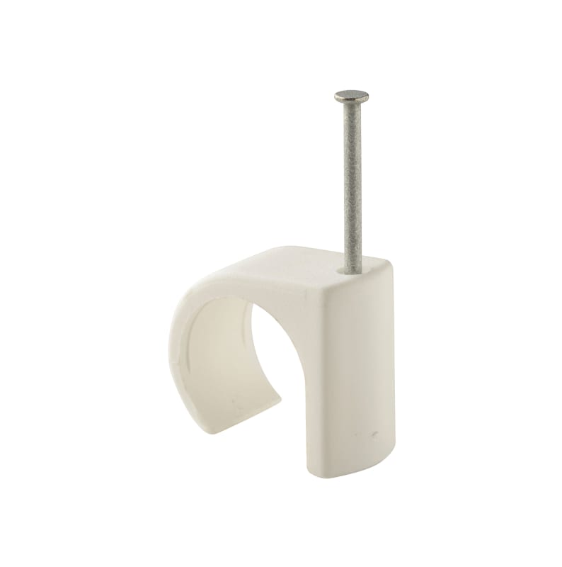 Plastic Clamp nail C 22-26 White (1305161)