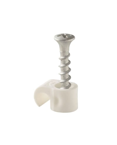 Plastic Clamp screw SC 7-10 White