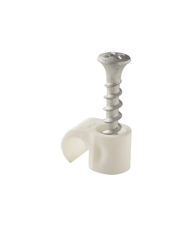 Plastic Clamp screw SC 8-12 White