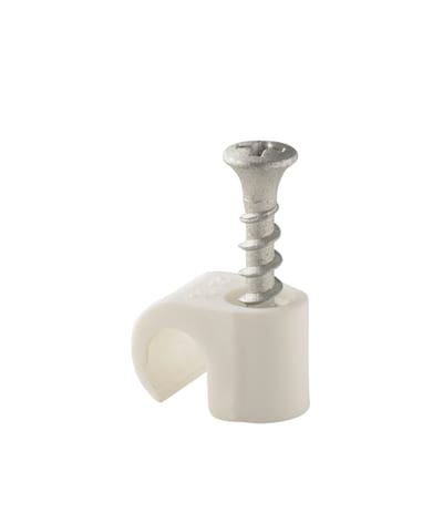 Plastic Clamp screw SC 10-14 White