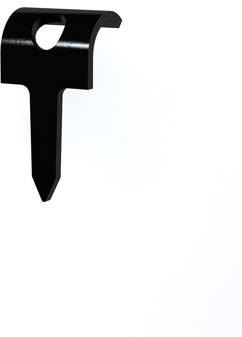 Cable clips tre round TP-B-12 Black (151618)