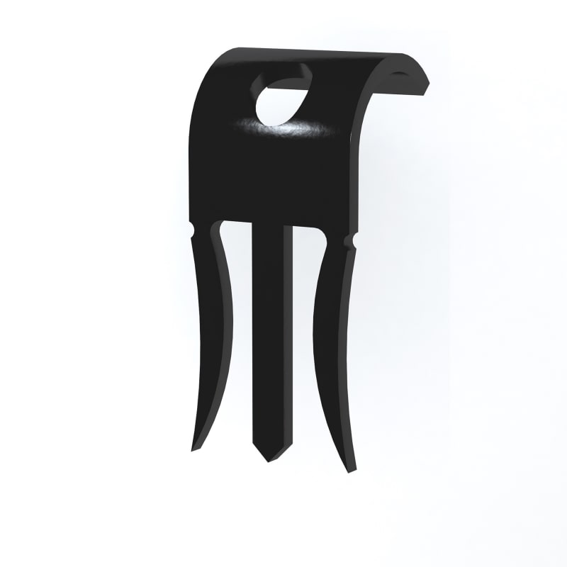 Gypsum clip round G-R-13 Black (1305196)