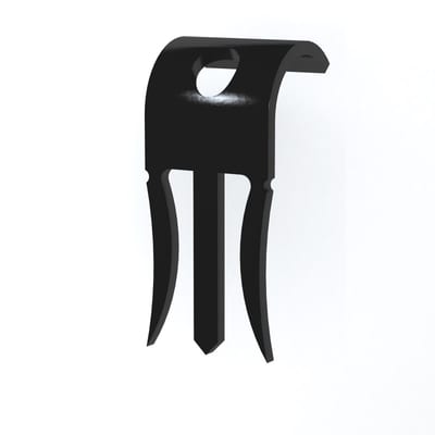 Gypsum clip round G-R-13 Black