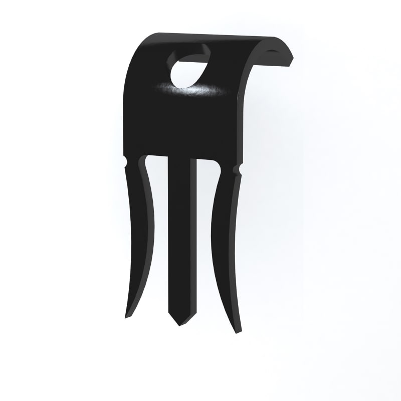 Magazine clip plasterboard round MG-R-13 Black (1305199)