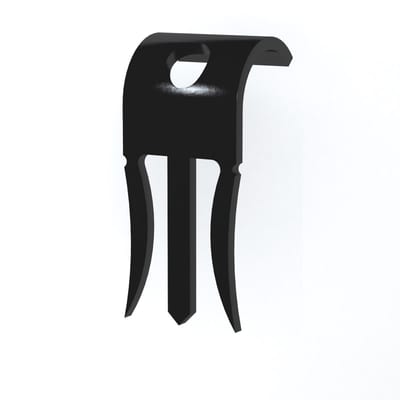 Magazine clip plasterboard round MG-R-13 Black