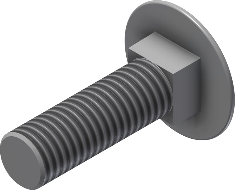 Oglaend System S-M LS-M10x35 A4 Carriage Bolt DIN 603, Stainless A4