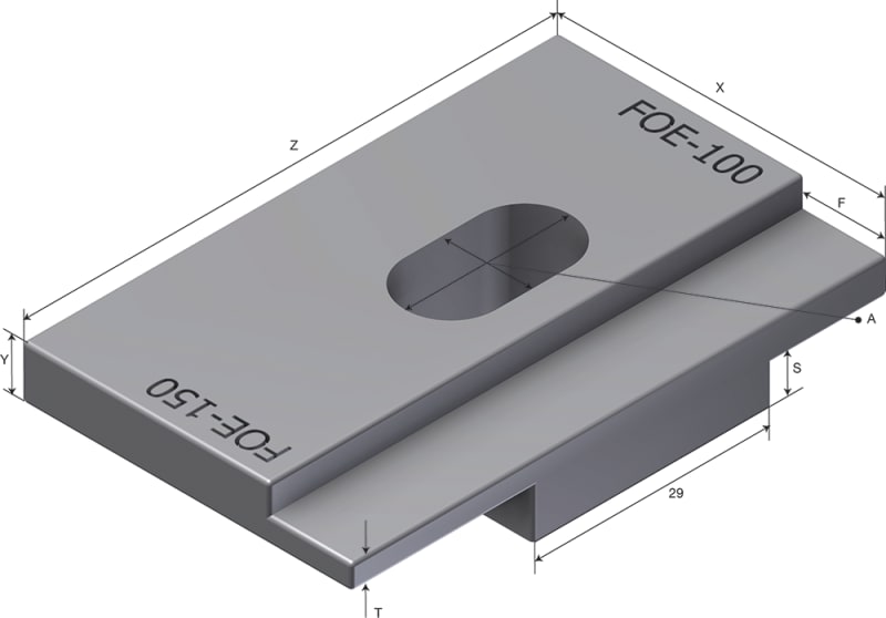 Øglænd System Fixing Clamp, GRP (FRP)