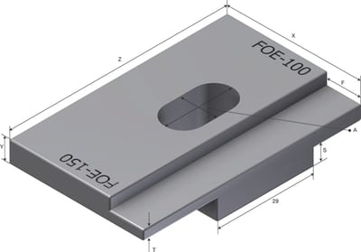Øglænd System Fixing Clamp, GRP (FRP)