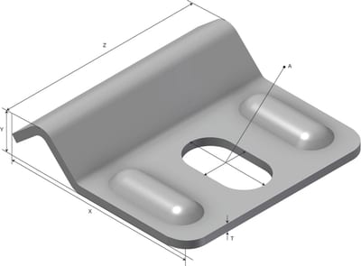 Øglænd System Fixing Clamp, M10, Stainless Steel