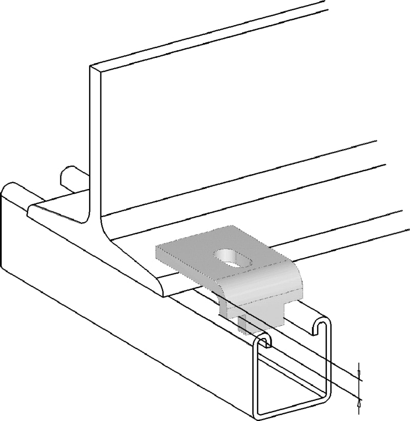 Strut profile beam terminal acid-resistant M10 (6571751)
