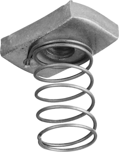 Walraven BIS Strut Slide Nut M12, Hot-Dip Galvanised, with Spring, 33 mm