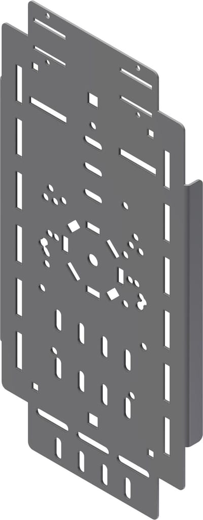 Øglænd System OER SO-UN SS Equipment Plate, Stainless Steel, 420 × 204 mm