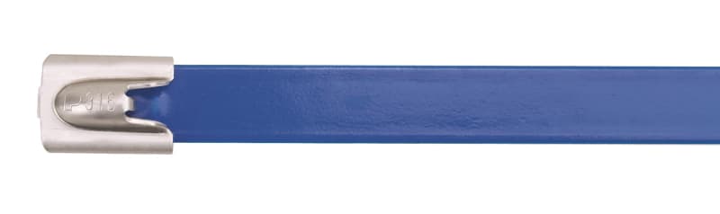 Cable tie, steel, coated (MLTFC4H-LP316BU)