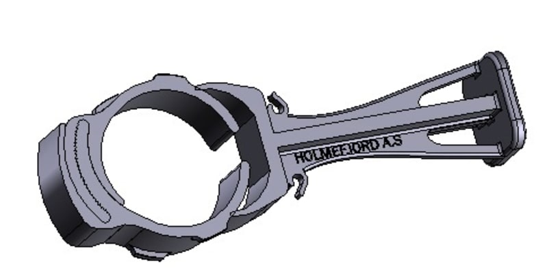 Cable Bridge Mount 114.80 mm, Plastic (Zytel ST801)