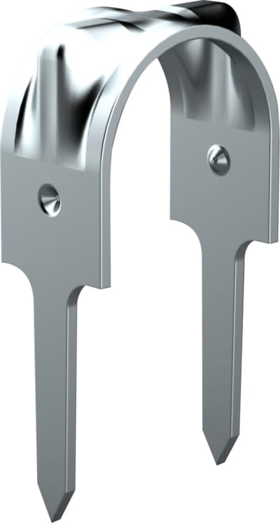 Letti Two-Pin Conduit Clamp 16-2B/16 ES K for 16 mm Conduit, Zinc-Plated, XL Box of 200