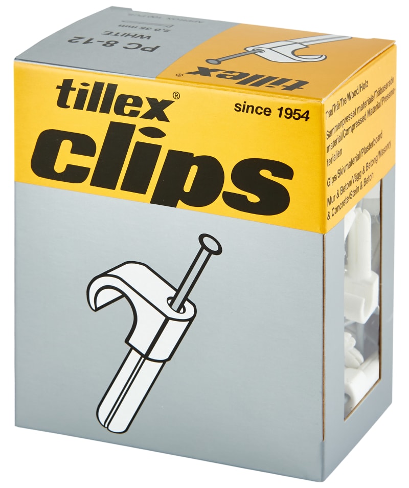 PC 8-12 White 2,0X35 Clips (102217)