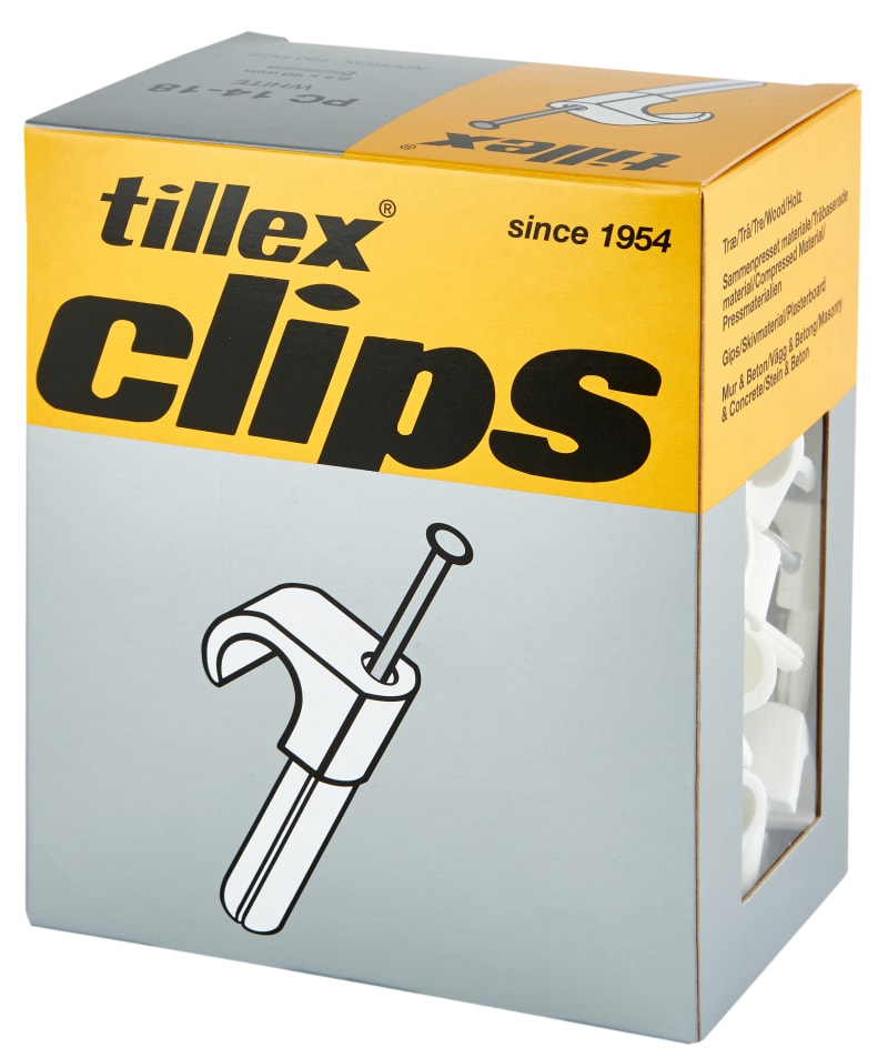 PC 14-18 White 2,5X40 Clips (106215)