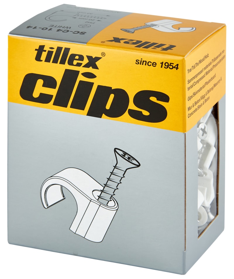 SC-C4 10-14 White Clips (SC-C4 10-14 W PH2 5X33)