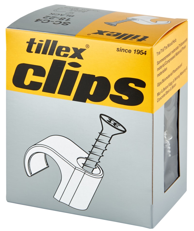 SC-C4 18-22 Black Clips (SC-C4 18-22 B PH2 5X40)