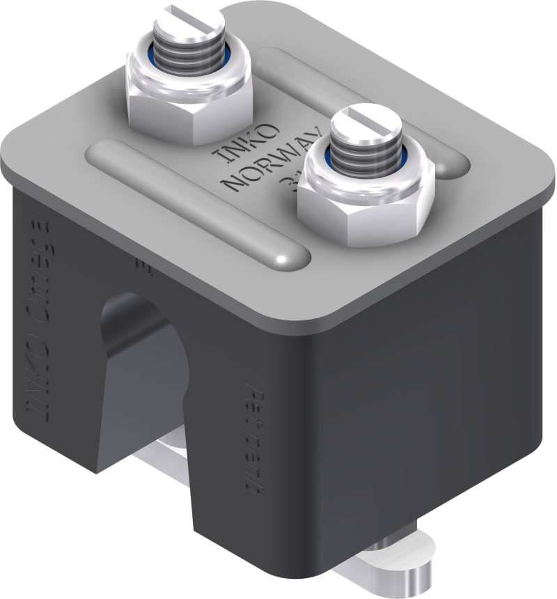 Øglænd System INKO-O Tube Clamp, ME12, Stainless Steel/PP