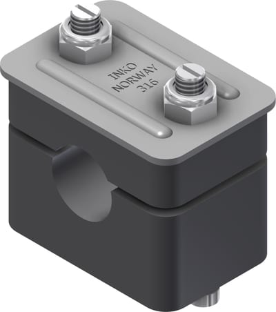 Øglænd System INKO-O Tube Clamp, ME19/IM3/4", Stainless Steel/PP