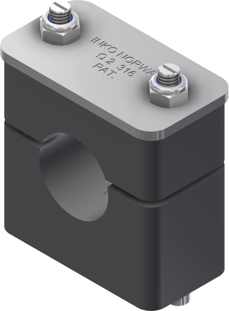 Øglænd System INKO-O Tube Clamp, ME26/IM1", Stainless Steel/PP