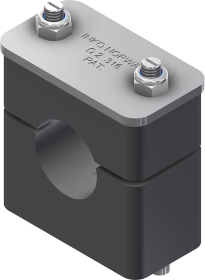 Øglænd System INKO-O Tube Clamp, ME26/IM1", Stainless Steel/PP