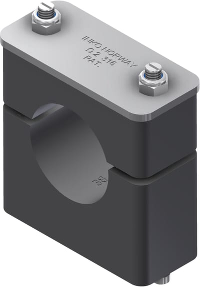 Øglænd System INKO-O Tube Clamp, ME42, Stainless Steel/PP