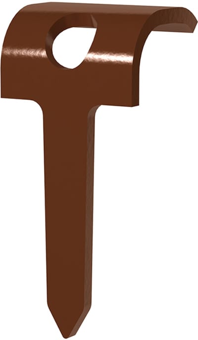 Cable clips tre oval TP-O-16 Brown