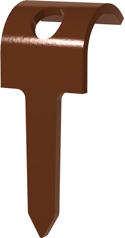 Cable clips tre round TP-R-16 Brown