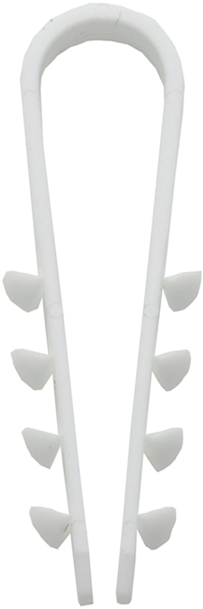 Castor DKS 8-28 Cable and Pipe Clamp, Ø8-28 mm, White, Push-Fit