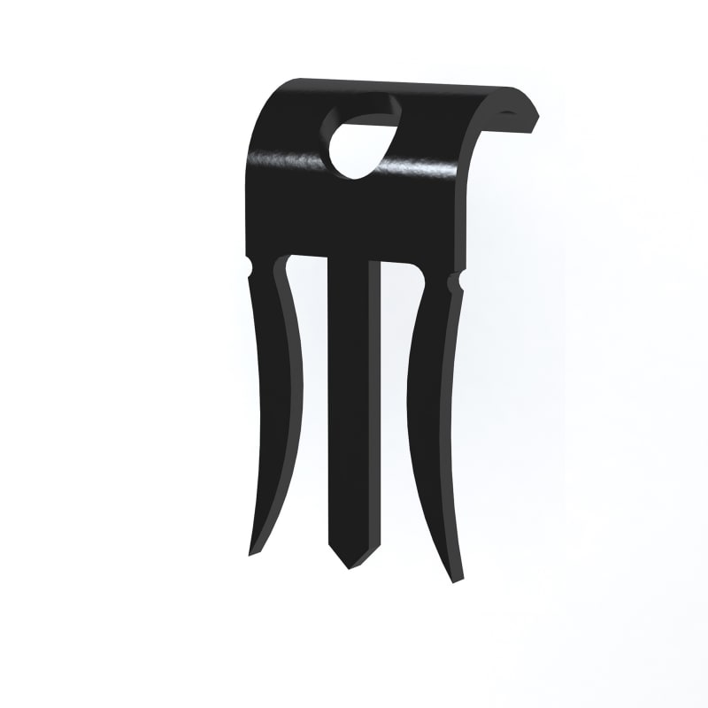 Magazine clip plasterboard round MG-B-13 Black (1323021)
