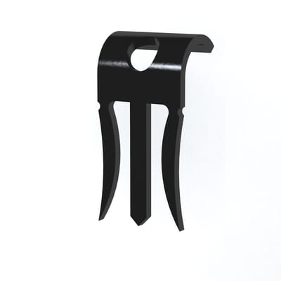 Magazine clip plasterboard round MG-B-13 Black