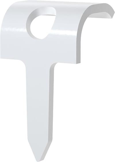 Magazine clip wood oval MT-O-12 White