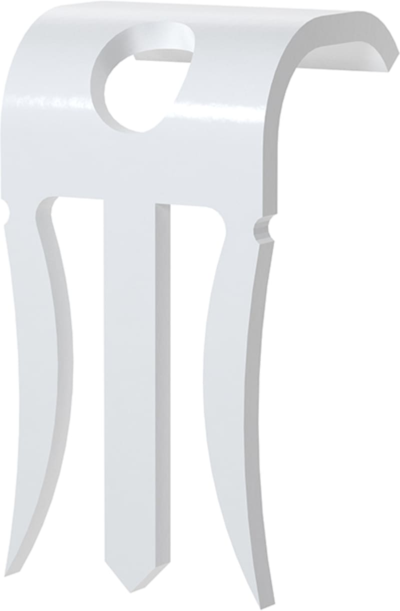 Magazine clip plasterboard round MG-B-13 White (151471)