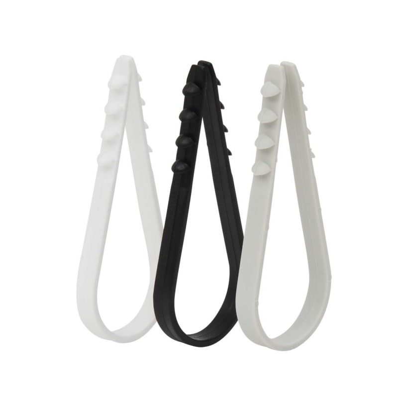 CABLE and PIPE CLAMP DKS 8-28 Black (DKS 8-28B)