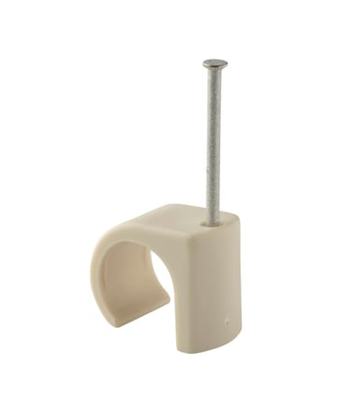 Plastic Clamp nail C 18-22 Grey in bucket