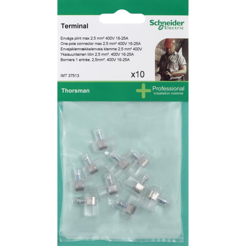 Coupling.terminal 2.5 mm² 10 pcs (IMT37513)
