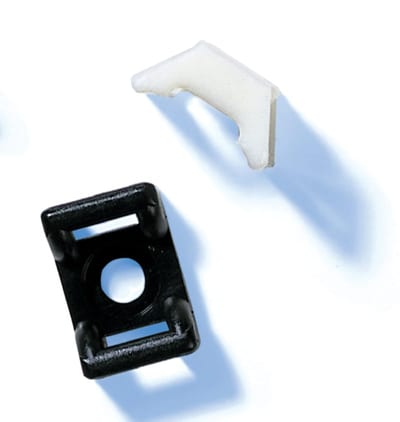 HellermannTyton 151-27019 LKC Cable Tie Mount Screw/Rivet 17 x 25 mm Natural