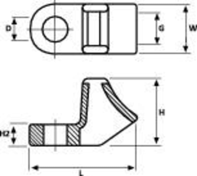 Cable Tie Mount CL 8 NAT 12.5 x 27.3 (151-02258)