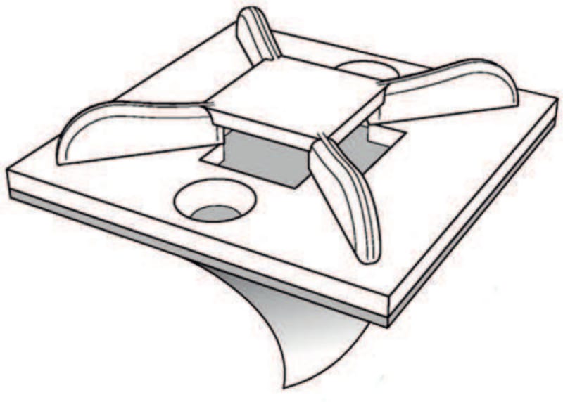 Cable Tie Mount MB3A Nat 19 x 19 mm (151-28349)