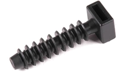 Cable Tie Mount LOK01B, Black, 100-Pack