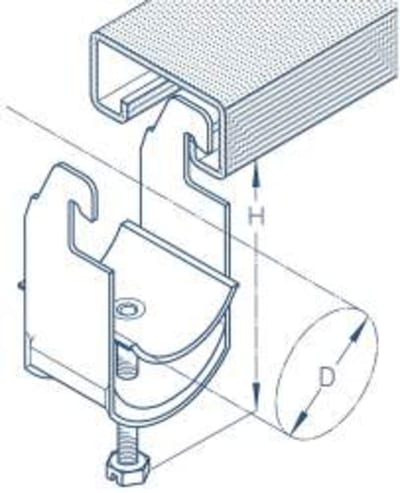 AC 60 Cable Clips 56-60mm