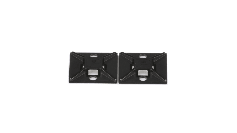 Cable Tie Mount Black WITH ADHESIVE 25,4X25,4mm (ABM2S-AT-D0)